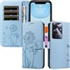XINNI Custodia per Realme Note 60 4G | Tarassaco Farfalla Goffrato PU Pelle Portafoglio Copertura