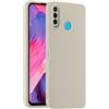 HULLIN Custodia per Telefono in Silicone Colorato, Adatta per HUAWEI P30 Lite (6.15) - Bianco antico