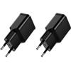 chargeProX 2 caricabatterie da parete USB, adattatore di alimentazione da 5 V 2 A, blocco USB a ricarica rapida, blocco di ricarica, presa a muro per iPhone, iPad, Sumsung, Android, Kindle, scaldabagni