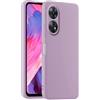HULLIN Custodia per Telefono in Silicone Colorato, Adatta per OPPO Reno 8T (6.43) - Erba Viola
