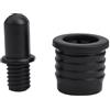 BildeeMait Kit di 10 paia di guide per griglia con presa a sfera per altoparlanti, clip per casse, clip di sicurezza in rete per copertura a scatto, nero (05)