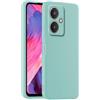 HULLIN Custodia per Telefono in Silicone Colorato, Adatta per Redmi 13C 5G / Redmi 13R 5G (6.74) - Ciano chiaro