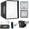 GODOX UL-BOX 40x40cm Quadrato Rettangolare Softbox con Griglia | Montaggio e Smontaggio Rapido, Pieghevole, Bowens Mount per Studio Light SL60W SL100D SL100Bi MS200-V MS300-V DP400III-V