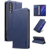 Yunubeyii Cover Libro per Huawei P30,Blu | Blocco RFID,Luxury PU Pelle,Portafoglio,Card Holder,Magnetic Phone Custodia,Kickstand,Protettiva,Antiurto