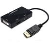 CableDeconn Displayport Dp to Hdmi/dvi/vga Male to Female 3-in-1 Adattatore Convertitore Cavo