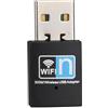 Ziyan Adattatore WLAN, USB WLAN Stick Adapter 300 Mbit/s WLAN USB Adattatore Wireless LAN WiFi Dongle Stick Network Adapter IEEE 802.11b/g/n per Windows, Mac e Linux