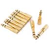 Zerone Adattatore jack maschio da 6,35 mm a femmina da 3,5 mm (1/8) adattatore audio per microfono, presa stereo, convertitore per cuffie, placcato oro, confezione da 10