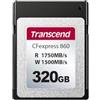 Transcend Scheda di memoria CFexpress 860 Type B da 320 GB - TS320GCFE860