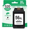 COLORETTO 56XL Cartuccia d'inchiostro Sostituzione per HP 56 XL Compatibile con 1210 1215 1216 1315 1350 2105 2110 2175 2210 4212 4215 4255 5150 5550 7260 7350 Inchiostro Stampante Nero
