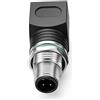 SZRMCC Adattatore Da M12 A RJ45 Codice D 4 Pin Maschio A RJ45 Femmina Per Ethernet Industriale Impermeabile