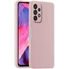 HULLIN Custodia per Telefono in Silicone Colorato, Adatta per Samsung Galaxy A72 / Galaxy A72 5G (6.7) - Polvere di sabbia