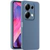 HULLIN Custodia per Telefono in Silicone Colorato, Adatta per Redmi Note 13 Pro 4G / POCO M6 Pro 4G (6.67) - Grigio lavanda