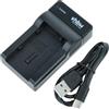 vhbw caricatore USB-C compatibile con Canon Legria HF M31 HD, HF M32, HF M36 HD, HF M307 camera + cavo USB-C + LED