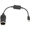 Klanata Adattatore presa accendisigari per auto da 11,8 pollici USB C a 12V, convertitore da USB C a 12V DC 5V per caricare dispositivi elettronici e accessori per auto