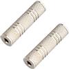 Jopto 2 Adattatori Jack Stereo Da 3,5 MM Femmina, Jack Audio Femmina Da 3,5 MM, in Metallo Nichelato Da 1/8 CM, Adattatore