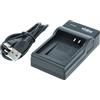 vhbw caricatore USB-C compatibile con Canon PowerShot G5X Mark II, G7x Mark II, G9X camera - Base di carica + cavo USB-C + spia di carica - Colore: nero