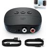 XINML Ricevitore Audio Bluetooth 5.2 Adattatore Audio con AUX 3,5 mm e Cinch, Ricevitore Bluetooth senza fili con NFC e accoppiamento automatico per Canale Stereo Amplificatore Autoradio Cuffie