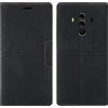 OKZone Cover per Huawei Mate 10 Pro, Custodia Flip Pelle Portafoglio Magnetica Libro con Slot Schede, Slim Silicone TPU Bumper Wallet Supporto Case, Antiurto Cover Per Huawei Mate 10 Pro (Nero)