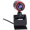 Denash Webcam HD USB 2.0, Semplice ed Efficiente Videocamera Web con Microfono per Computer PC Laptop per Registrazione Video Plug And Play