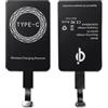 Paicreate Adattatore Ricarica Wireless USB-C 5V 1000mA Ricevitore Ricarica Wireless Qi Compatibile con Google Pixel sam-sung Huawei LG Sony e Altri Dimensioni USB C per Caricamento Induzione