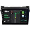 Keconsing 9 [6G+128G] Android 15 Autoradio per Suzuki Alto Nissan Pixo 2009-2016-Integrato Wireless CarPlay | Android Auto | DSP | GPS Sat Nav | Bluetooth 5.0 | Wifi | Mirror Link | 360° Panoramica+CAM&MIC