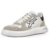 U-POWER DON'T WORRY... BE HAPPY! U-Power Urban Lifestyle Helix, Scarpe Sportive e Casual Bianche, Nere e Beige in Morbida Pelle. Sneakers Basse con Suola Antiscivolo con Inserto Infinergy, Ideali per l'uso Quotidiano.