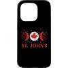 St. John's Canada Flag Tees Custodia per iPhone 15 Pro Bandiera del Canada di San Giovanni