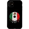 Paint Dripping Donut Lover Pop Art Herit Custodia per iPhone 11 Ciambella Doughnut Bandiera messicana Messico Pride Love Graffiti Drip