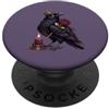 Crowned Corvid Romance Co Corvo corvo scuro romantico gotico bordeaux rosa e candela PopSockets PopGrip Adesivo