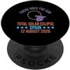 Eclipse Chaser Spain 2026 Eclissi solare totale Spagna 2026 agosto 12 Evento PopSockets PopGrip Adesivo