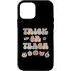 Trick Or Teach Teacher Halloween Retro V Custodia per iPhone 12 mini Dolcetto o Insegna Insegno Halloween Insegnante Retro