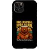 Fishing Bear Angler Humor Custodia per iPhone 11 Pro Nessuna fretta mai più il pesce può aspettare così posso