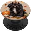 di articoli da regalo personalizzati Shihtzu Havanese Fall Dog Zucche e foglie autunnali PopSockets PopGrip Adesivo