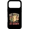 Frog Sewing Embroidery Tailoring Custodia per iPhone 17 Pro Max We Stitch At Dawn Frog - Ricamo da cucito