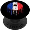 Paint Dripping Donut Lover Pop Art Herit Donut Donnut Bandiera Francia Orgoglio Francese Love Graffiti Drip PopSockets PopGrip Adesivo