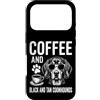 Funny Black and Tan Coonhound And Coffee Custodia per iPhone 17 Pro Caffè e nero e marrone chiaro Coonhound