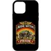 Road Spirit Collective Custodia per iPhone 12 mini Motocicletta Ride With Pride Rainbow