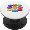 Cervelli in fuga Kawaii Rainbow Dumpling squishy Raviolo cutie tutti e box PopSockets PopGrip Adesivo