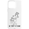 Thrifting Frog Custodia per iPhone 15 Pro Max Disegnare la parsimonia all'alba della rana
