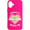 Someone Misses Me In US State Of Rhode I Custodia per iPhone 16 Plus Someone In Rhode Island Misses Me Cuore Retro Groovy
