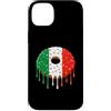 Paint Dripping Donut Lover Pop Art Herit Custodia per iPhone 14 Plus Ciambella Ciambella Bandiera Italia Orgoglio Italiano Amore Graffiti Drip