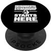 International Day for Health and Safety Protezione dell'ambiente e sostenibilità, regalo ecologico PopSockets PopGrip Adesivo