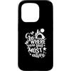 camping vacation beach mountains motorho Custodia per iPhone 15 Pro vai dove ti senti più vivo Camping Vacation