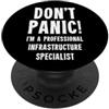 Infrastructure & Networks T-Shirts & Gif Specialista in infrastrutture PopSockets PopGrip Adesivo