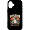 Funny Running Interval Squirrel Fitness Custodia per iPhone 16 Interval Squirrel vive solo umorismo a corsa veloce