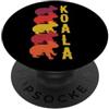 Regali Per I Fan Dell'Australia E Di Koa Koala Silhouette Vintage Animali Australiani PopSockets PopGrip Adesivo