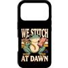 Frog Sewing Embroidery Tailoring Custodia per iPhone 17 Pro We Stitch At Dawn Frog - Ricamo da cucito