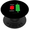 Funny Humor Art Graphics Style (Stocks) Modello grafico rialzista del mercato azion PopSockets PopGrip Adesivo