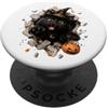 Spooky Kitten Candy Crew Divertente gatto nero strega Halloween Candy Breakout Mischief PopSockets PopGrip Adesivo