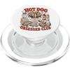 Retro Frankfurter Society Hot Dog Obsessed Club Divertente Barbecue Cookout Cibo Umorismo PopSockets PopGrip per MagSafe